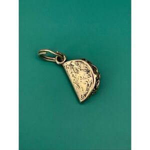 .925 Taco Sterling Silver Jewelry Charm #food #mexican tradition